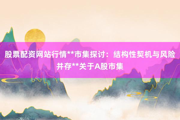 股票配资网站行情**市集探讨：结构性契机与风险并存**关于A股市集